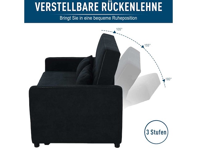 2-zits slaapbank, met slaapfunctie - afbeelding 7 van  7