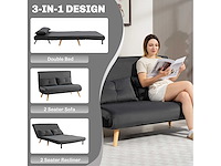 2-zits slaapbank, slaapbank met verstelbare rugleuning - afbeelding 5 van  8