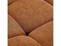 2-zits stoffen chaise longue - donker oker - afbeelding 4 van  6
