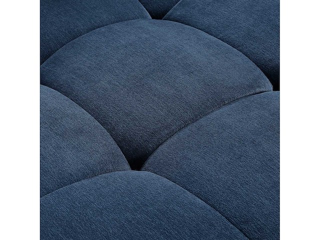 2-zits stoffen chaise longue - oceaanblauw - afbeelding 4 van  6
