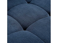 2-zits stoffen chaise longue - oceaanblauw - afbeelding 4 van  6