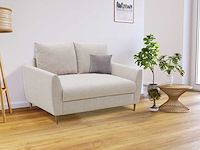 2-zitsbank lino - beige stof - afbeelding 1 van  6