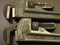 2 zware pijptangen ridgid - afbeelding 2 van  2