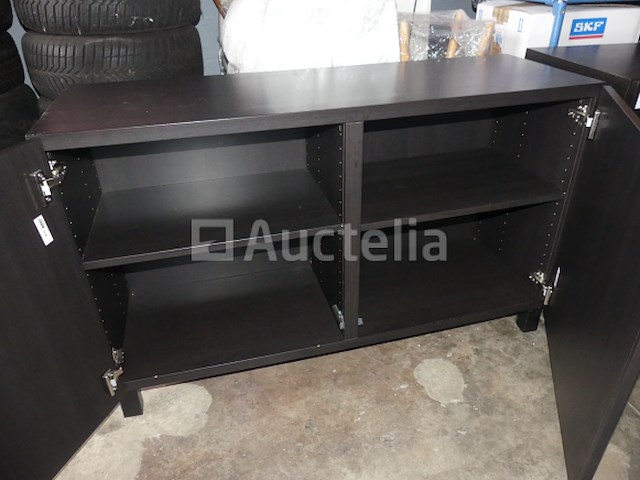 2 zwarte melamine dressoirs - afbeelding 1 van  8