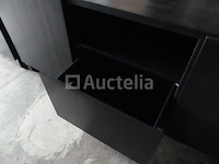 2 zwarte melamine dressoirs - afbeelding 2 van  8