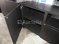 2 zwarte melamine dressoirs - afbeelding 3 van  8