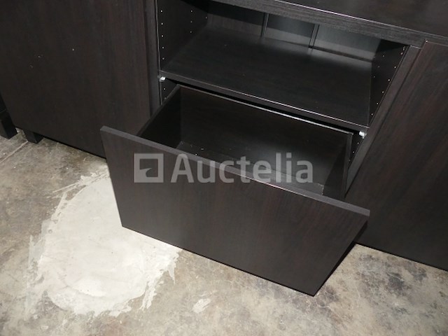 2 zwarte melamine dressoirs - afbeelding 4 van  8