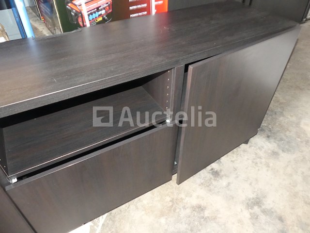 2 zwarte melamine dressoirs - afbeelding 6 van  8