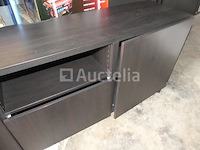 2 zwarte melamine dressoirs - afbeelding 6 van  8