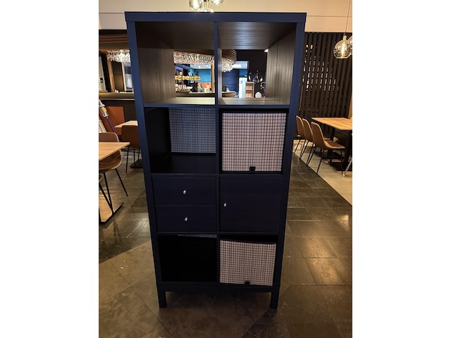 2 zwarte opbergkasten - afbeelding 2 van  4