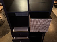 2 zwarte opbergkasten - afbeelding 3 van  4