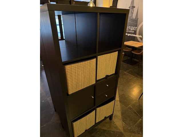 2 zwarte opbergkasten - afbeelding 4 van  4