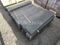 20 betonnen randen 100x20x6 cm donkergrijs - afbeelding 1 van  4