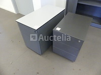 20 blokken 3 lades op wielen