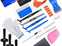 20-delige rakel accessoireset voor meubelfolie wrappen - afbeelding 1 van  7