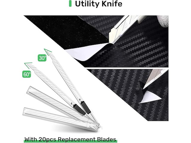 20-delige rakel accessoireset voor meubelfolie wrappen - afbeelding 5 van  7