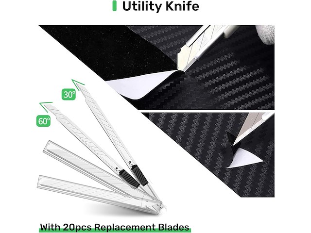 20-delige rakel accessoireset voor meubelfolie.wrappen - afbeelding 5 van  7