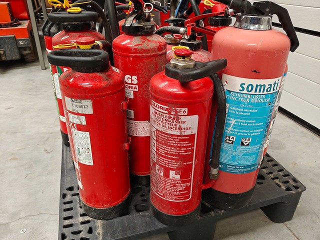 20 diverse brandblussers op pallet - afbeelding 4 van  8