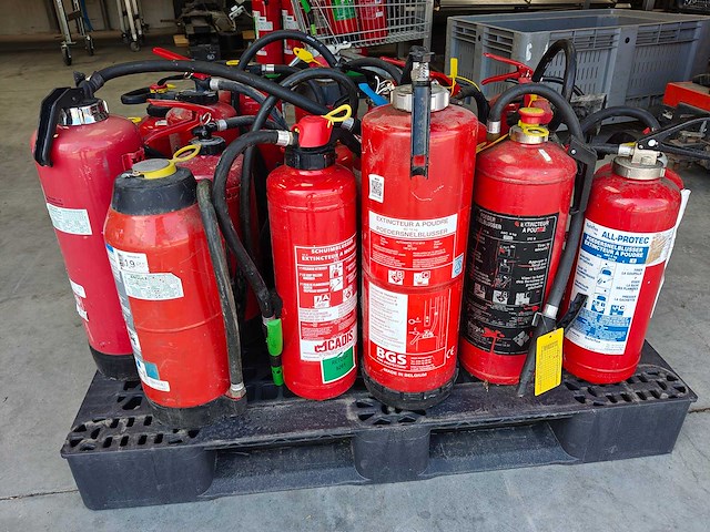 20 diverse brandblussers op pallet - afbeelding 5 van  8
