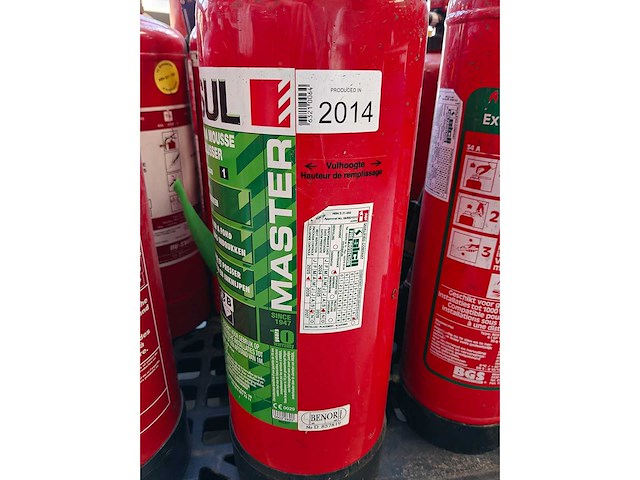20 diverse brandblussers op pallet - afbeelding 7 van  8