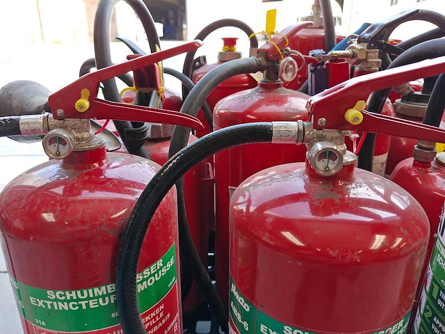 20 diverse brandblussers op pallet - afbeelding 8 van  8