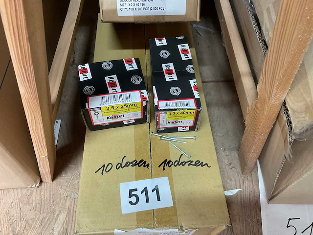20 dozen hout schroeven - afbeelding 1 van  3