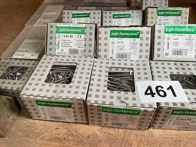 20 dozen inox houtschroeven - afbeelding 3 van  9