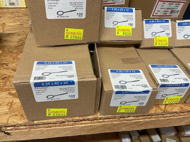 20 dozen oog schroeven en moeren - afbeelding 6 van  8