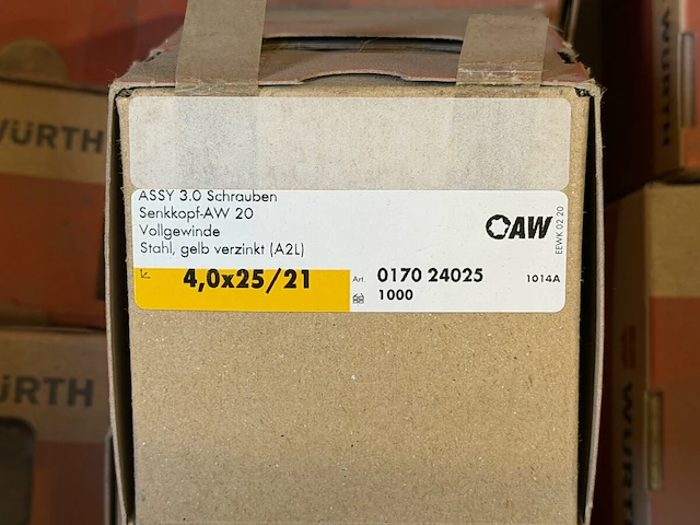 20 dozen würth schroeven - afbeelding 3 van  4