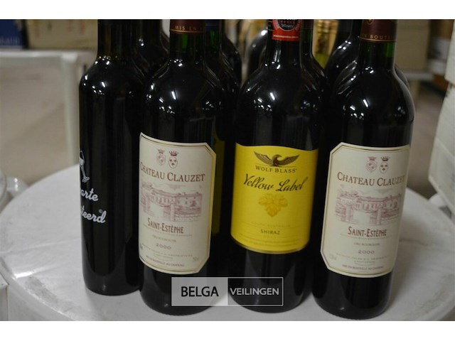 ±20 flessen diverse wijnsoorten - afbeelding 4 van  4