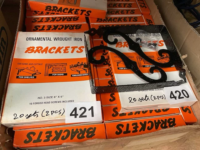 20 sets van 2 rustieke plank dragers - afbeelding 1 van  5