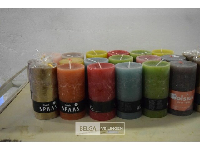 ±20 spaas kaarsen div kleuren - afbeelding 2 van  2