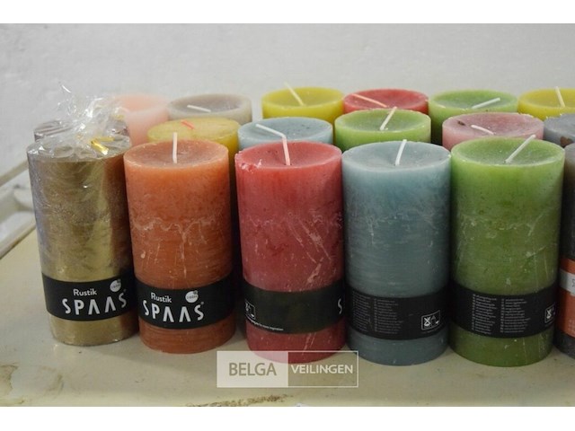 ±20 spaas kaarsen div kleuren - afbeelding 2 van  2
