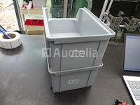 20 stapelbare opbergbakken 32x21x14 l4 nm - afbeelding 2 van  5