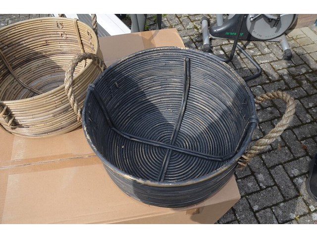 20 stuks rieten manden met handvat - afbeelding 5 van  7