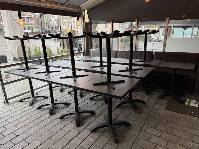 20 terrastafels zwarte kleur - afbeelding 1 van  4