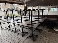 20 terrastafels zwarte kleur - afbeelding 1 van  4