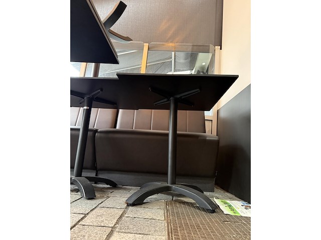 20 terrastafels zwarte kleur - afbeelding 3 van  4