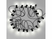 20 x 10 meter koppelbare prikkabel – e27 – ip44 – met stekker – zwart - afbeelding 3 van  10