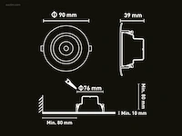 (20 x) 20 x 4.9w smd led inbouwspot 6000k mat wit... - afbeelding 5 van  6