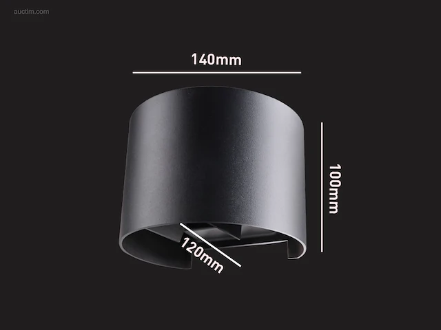 (20 x) 20 x 7w led zwart wandlamp rond duo licht... - afbeelding 11 van  11