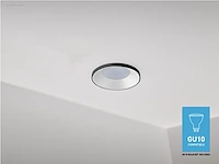 (20 x) 20 x gu10 inbouw armatuur wit en zwart met... - afbeelding 2 van  5