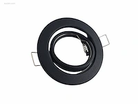 (20 x) 20 x gu10 inbouw armatuur zand zwart met...