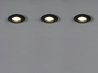 (20 x) 20 x gu10 inbouw armatuur zand zwart met... - afbeelding 4 van  8