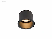 (20 x) 20 x gu10 inbouw armatuur zwart met...