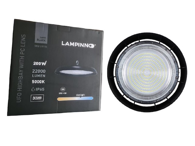 20 x 200w 5000k led ufo highbay met lens waterdicht - afbeelding 5 van  7
