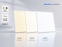 20 x 40w 3 kleur cct 60*60 inbouw backlit led panelen philips driver wit - afbeelding 6 van  8
