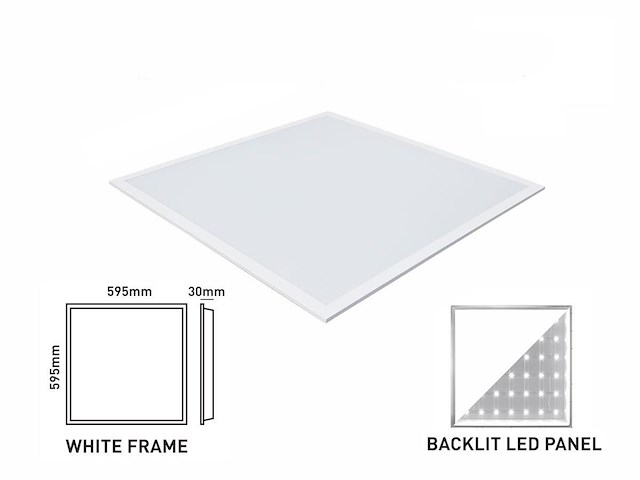 20 x 40w 3 kleur cct 60*60 inbouw backlit led panelen philips driver wit - afbeelding 8 van  8