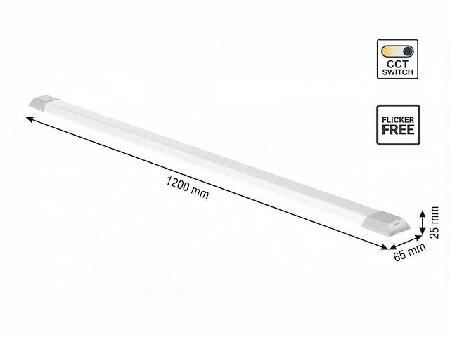 20 x 40w 3 kleur cct led batten licht - afbeelding 4 van  6