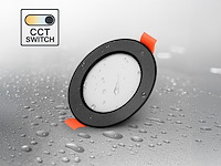 20 x 4.9w cct 3 kleur inbouwspot watredicht zwart - afbeelding 2 van  5